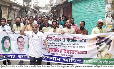 ‘গলাচিপায় পৌর যুবদলের উদ্যোগে জাতীয় বিপ্লব ও সংহতি দিবস পালিত’